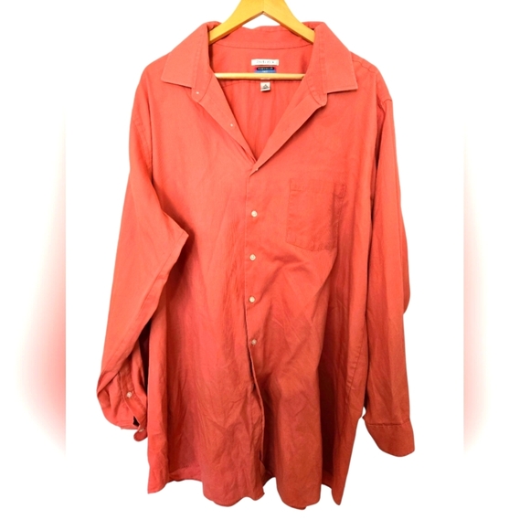 Van Heusen Sunset Orange Shirt Size 19 37/38 - Picture 1 of 4